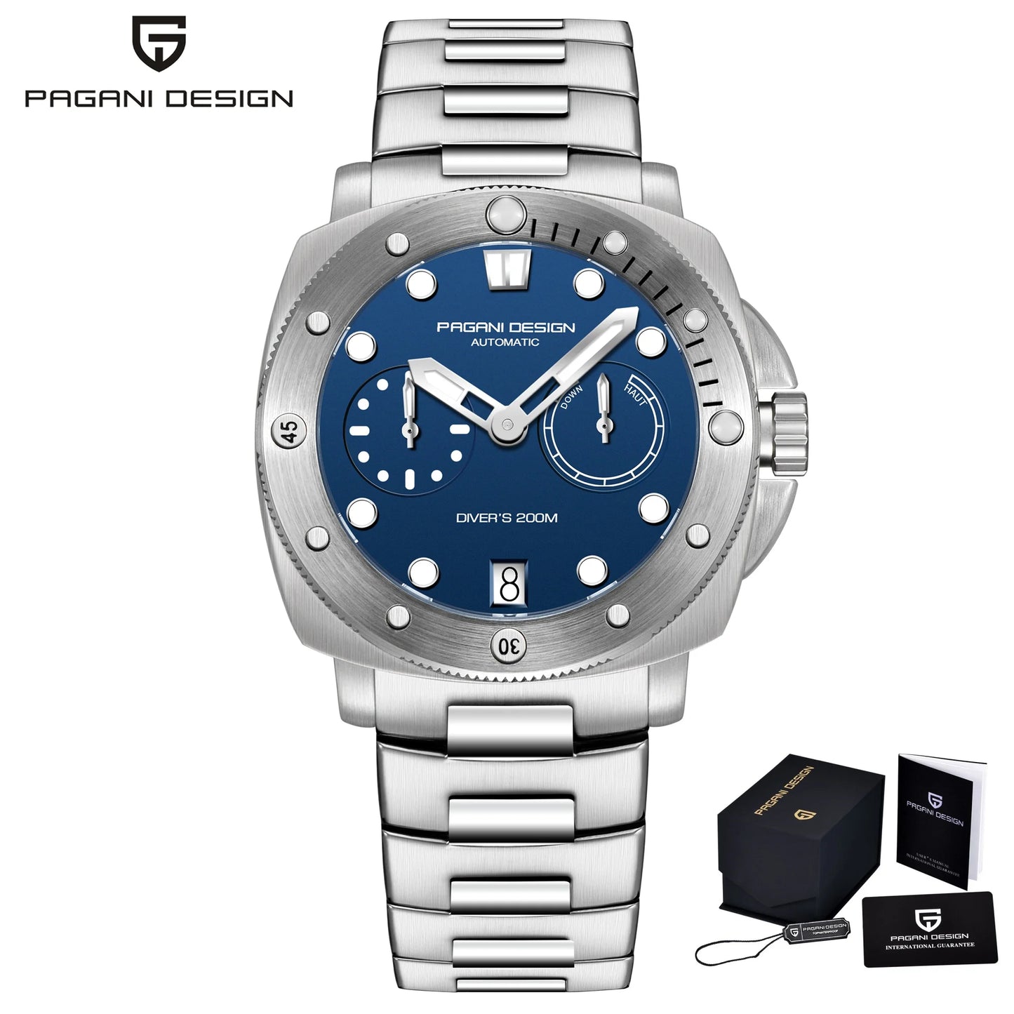 2023 PAGANI DESIGN New Fashion And High-end Men Mechanical Wristwatch Stainless Steel Sapphire Glass 20Bar Waterproof Men Watch