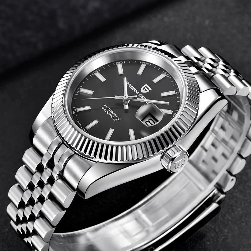 PAGANI DESIGN 2024 New 40MM Men NH35 Mechanical Watches Top Luxury Automatic Watch Sport Stainless Steel Waterproof Men Watches
