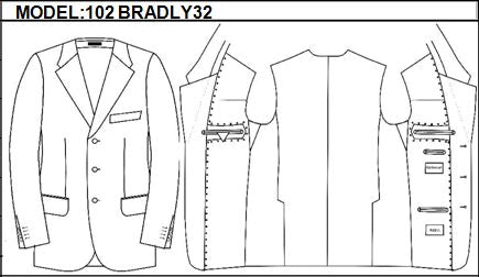 CLASSIC - SINGLE BREASTED, 3 BUTTONS,NOTCH LAPEL JACKET-102_BRADLY_32