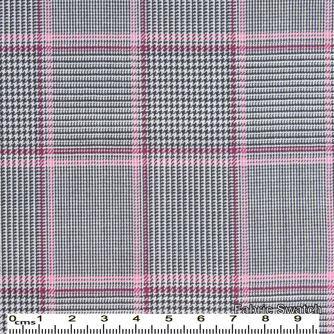 Bright Grey Glencheck Made To Measure Jacket - VBC0026_MTM_SJ