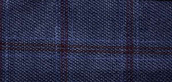 Blue Windowpane Made To Measure Vest - VBC0573_MTM_SV