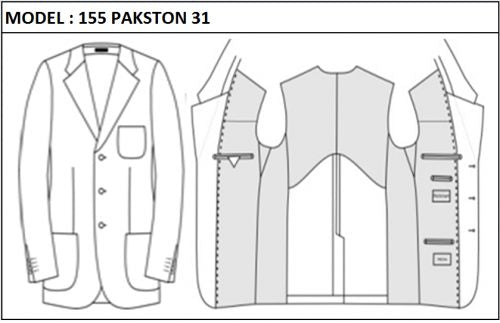 CLASSIC - SINGLE BREASTED, 3 BUTTONS,NOTCH  LAPEL JACKET-155_PAKSTON_31