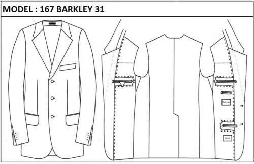 CLASSIC - SINGLE BREASTED, 3 BUTTONS,NOTCH LAPEL JACKET-167_BARKLEY_31