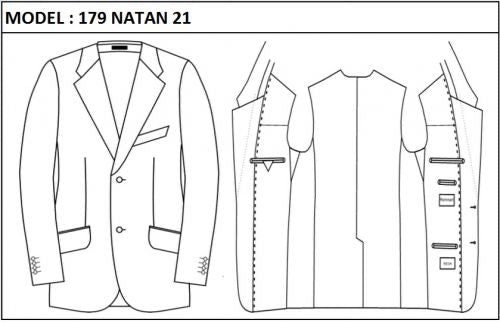 CLASSIC - SINGLE BREASTED, 2 BUTTONS,NOTCH LAPEL JACKET-179_NATAN_21