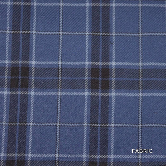 Blue Plaid Made To Measure Jacket - VBC0040_MTM_SJ