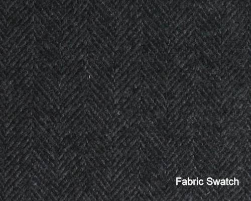 OXYGEN Bunker Grey Herringbone Made To Measure Vest  - CER0015_MTM_SV