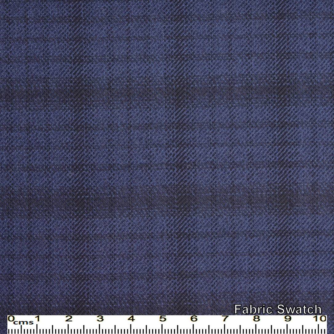 East Bay Blue Plaid Made To Measure Jacket - VBC0140_MTM_SJ