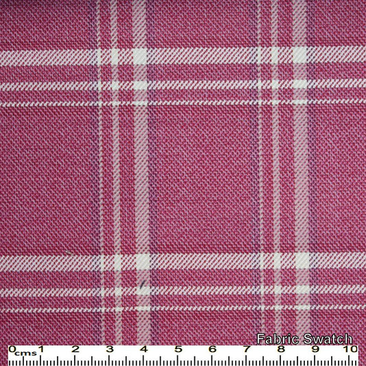 Cadillac Red Plaid Made To Measure Vest - VBC0148_MTM_SV