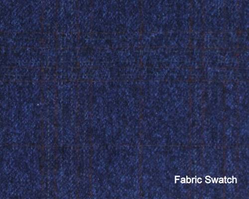 CASHMERE LIGHT Catalina Blue Plaid Made To Measure Vest  - CER0033_MTM_SV