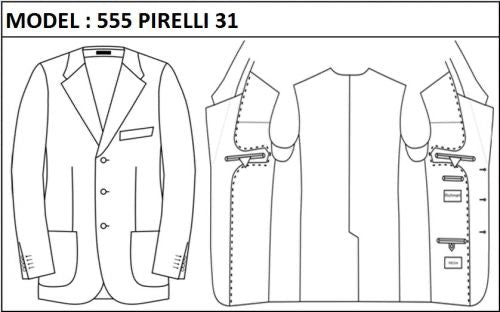 SLIM - SINGLE BREASTED, 3 BUTTONS,NOTCH  LAPEL JACKET-555_PIRELLI_31