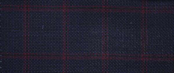 Navy Windowpane Made To Measure Vest - VBC0586_MTM_SV