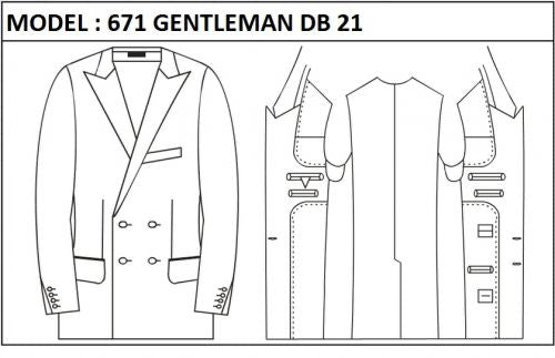 SLIM - DOUBLE BREASTED, 2 BUTTONS,PEAK  LAPEL JACKET-671_GENTLEMAN_DB_21