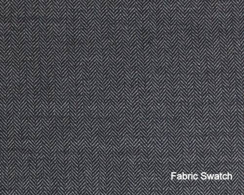 PRESTIGE Bright Grey Herringbone Made To Measure Vest  - CER0084_MTM_SV