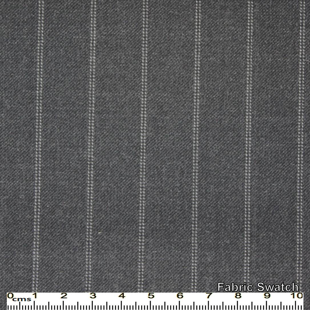 Bright Grey Chalkstripe Made To Measure Vest - VBC0354_MTM_SV