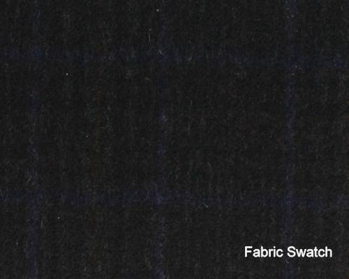 100% Cashmere Nero Grey Plaid Made To Measure Vest - CER0069_MTM_SV