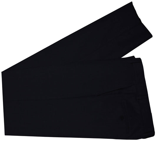 100% Cashmere Black Russian Grey Plain Made To Measure Pant  - CER0076_MTM_SP