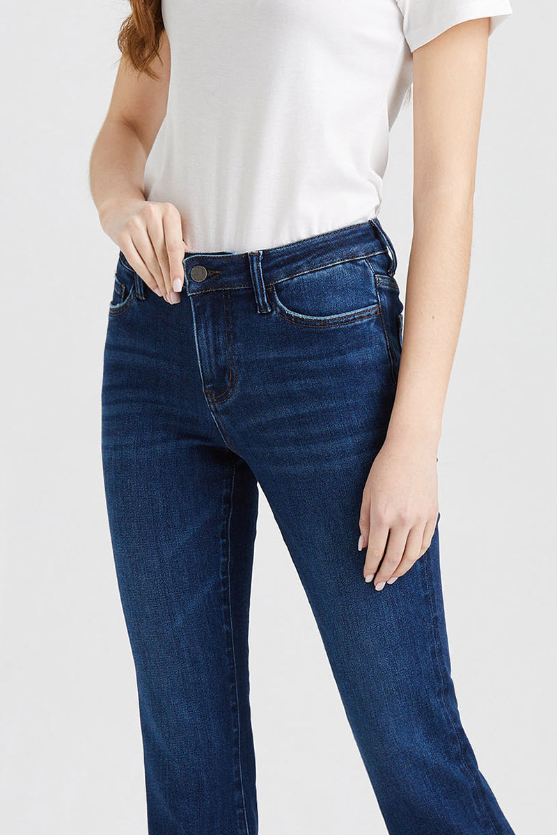 BAYEAS HIGH QUALITY HIGH RISE FLARE JEANS - BYF1068
