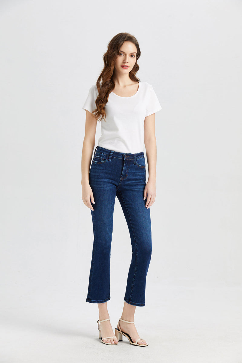 BAYEAS HIGH QUALITY HIGH RISE FLARE JEANS - BYF1068