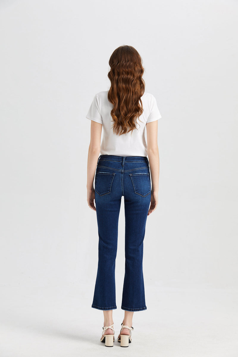 BAYEAS HIGH QUALITY HIGH RISE FLARE JEANS - BYF1068