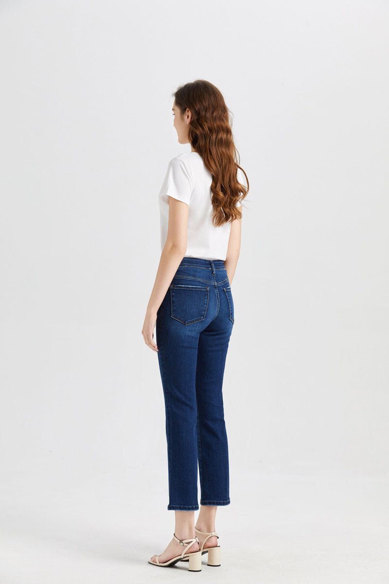 BAYEAS HIGH QUALITY HIGH RISE FLARE JEANS - BYF1068