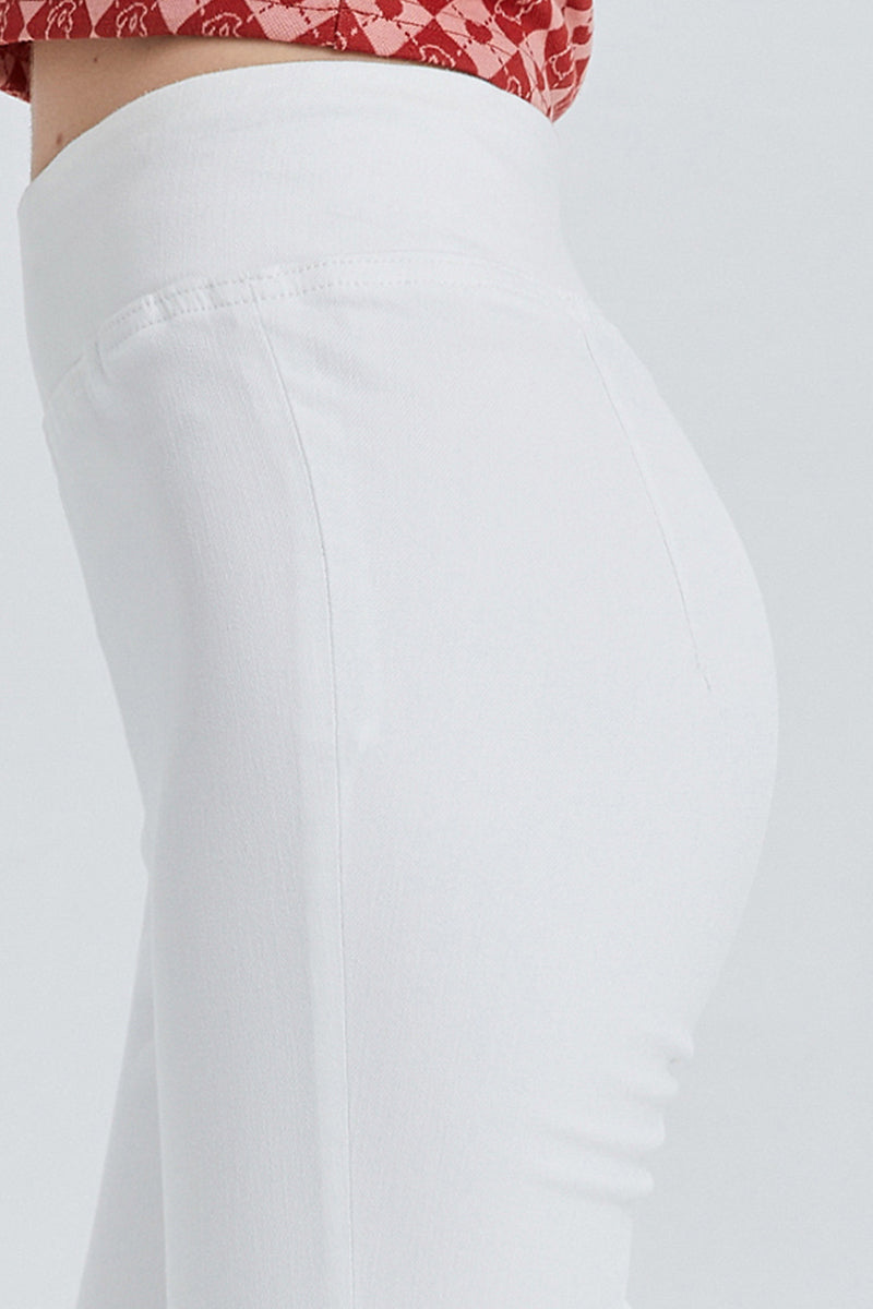 BAYEAS HIGH QUALITY LEGGING STYLE HIGH RISE FRONT SLIT FLARE - BYF1073