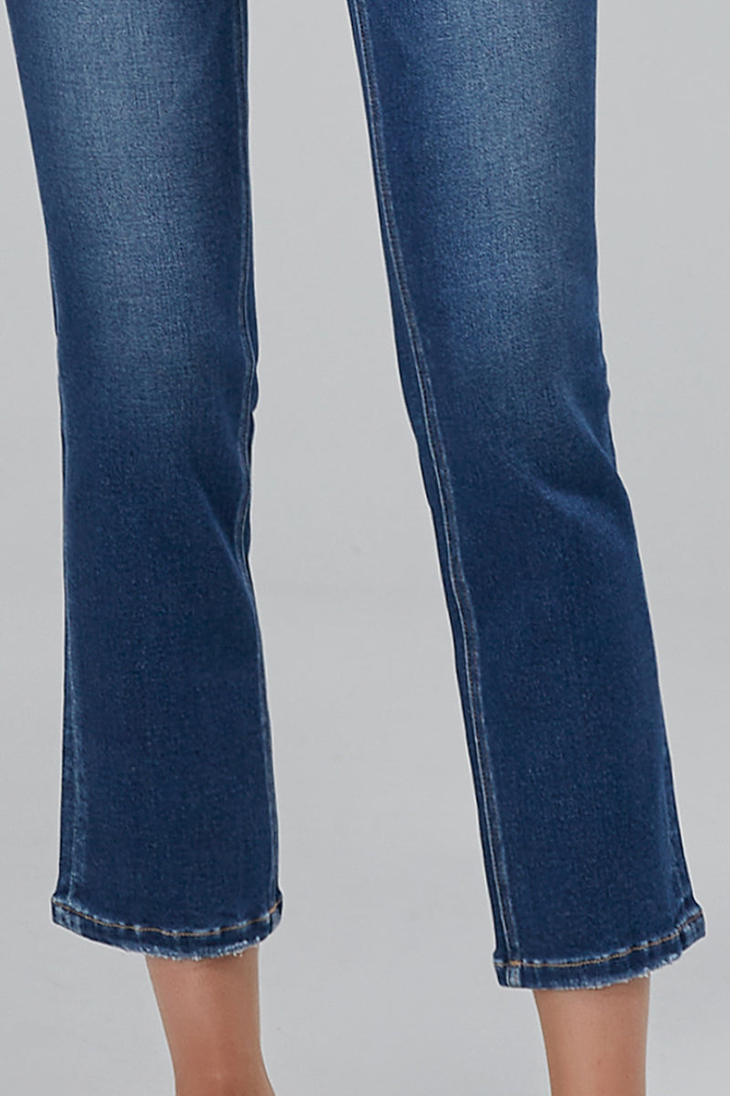 BAYEAS HIGH QUALITY MID RISE STRAIGHT LEG JEANS - BYT5021