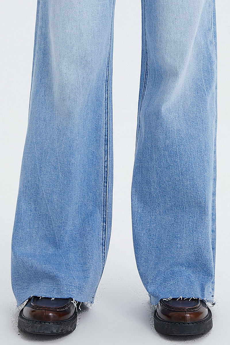 BAYEAS HIGH QUALITY HIGH RISE WIDE LEG JEANS - BYW8101