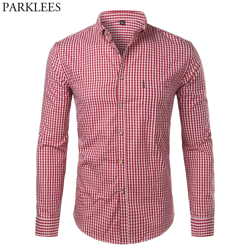 Men's Cotton Casual Dress Shirts Button Down Slim Fit Long Sleeve Shirt (7 Styles)