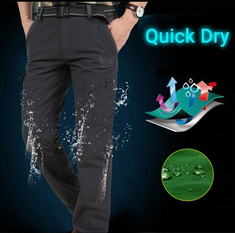 Men's Lightweight Breathable Waterproof&Quick Dry Tactical Cargo Pants (4 Colors)