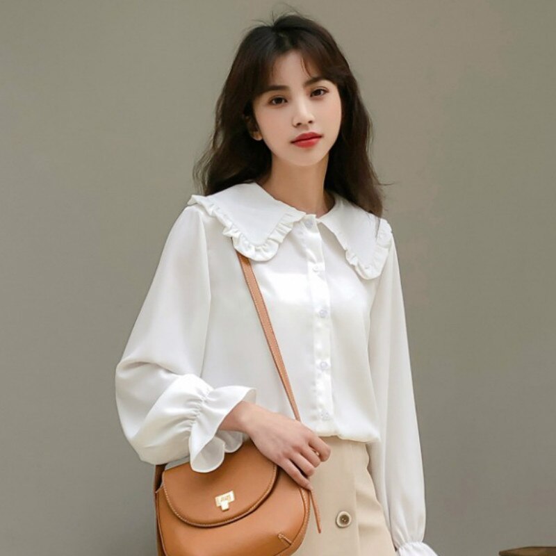 Women's Solid Chic Trendy Elegant Vintage Tops