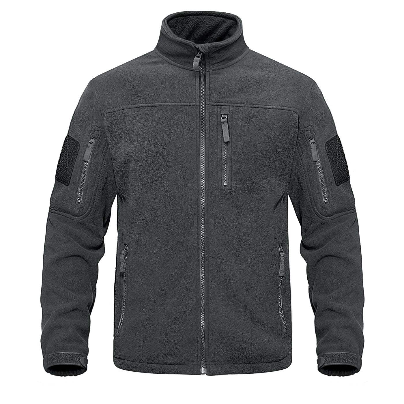 Men's Full Zip Up Tactical Thermal Warm windbreaker Fleece Jacket (11 Colors)