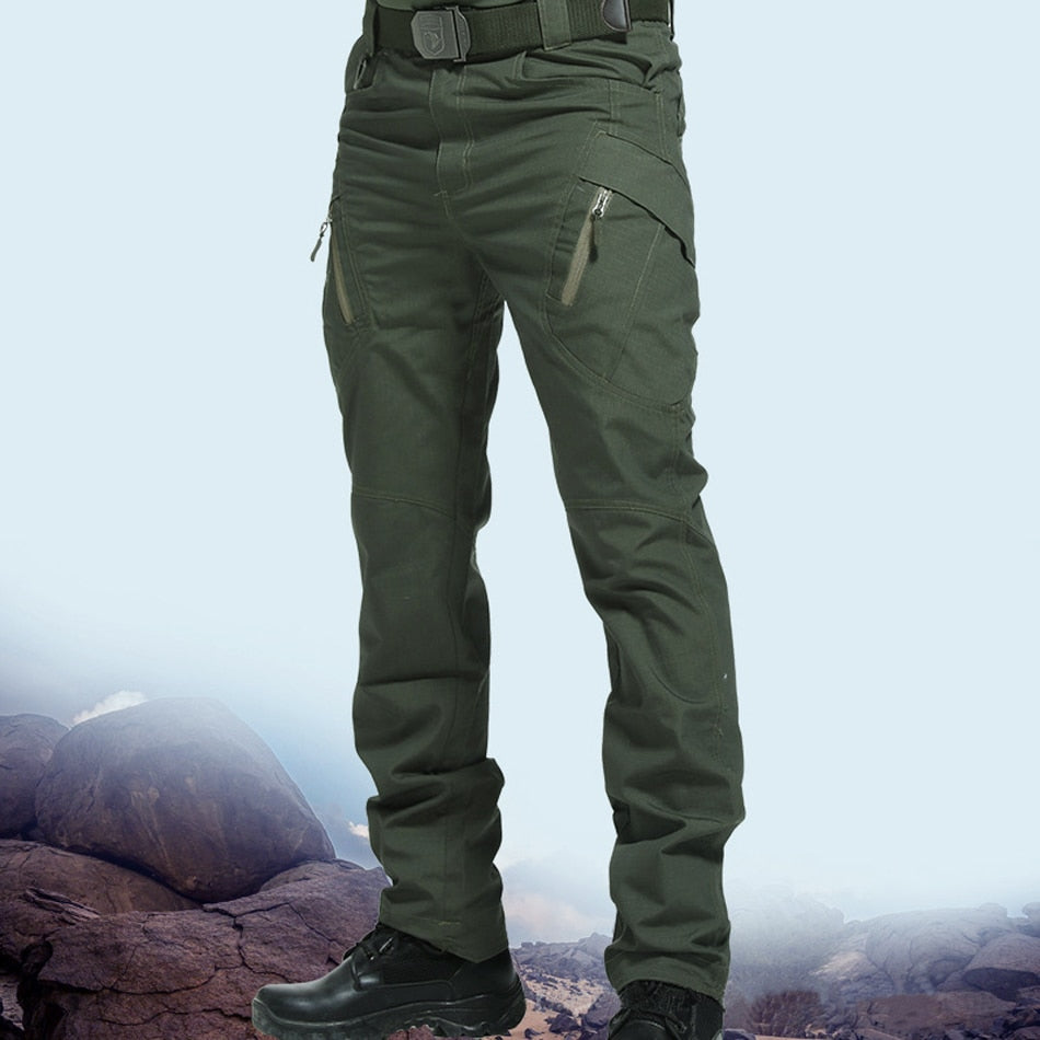 Men's Slim Fit Tactical Pants Multiple Pockets Cargo Pant (6 Colors)