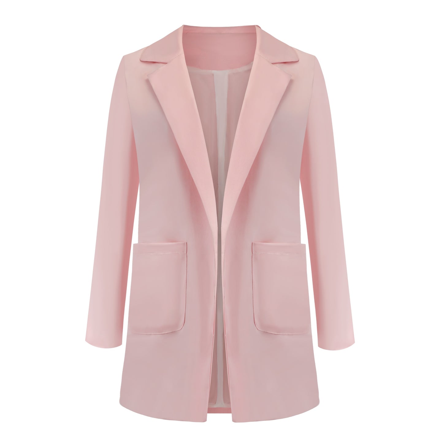 Women's Solid Long Loose Business Casual Blazers - Collection 1 (11 Colors)
