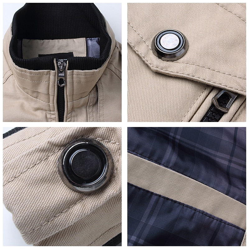 Men's Slim Military Windbreaker Outwear Bomber Jacket (5 Colors)