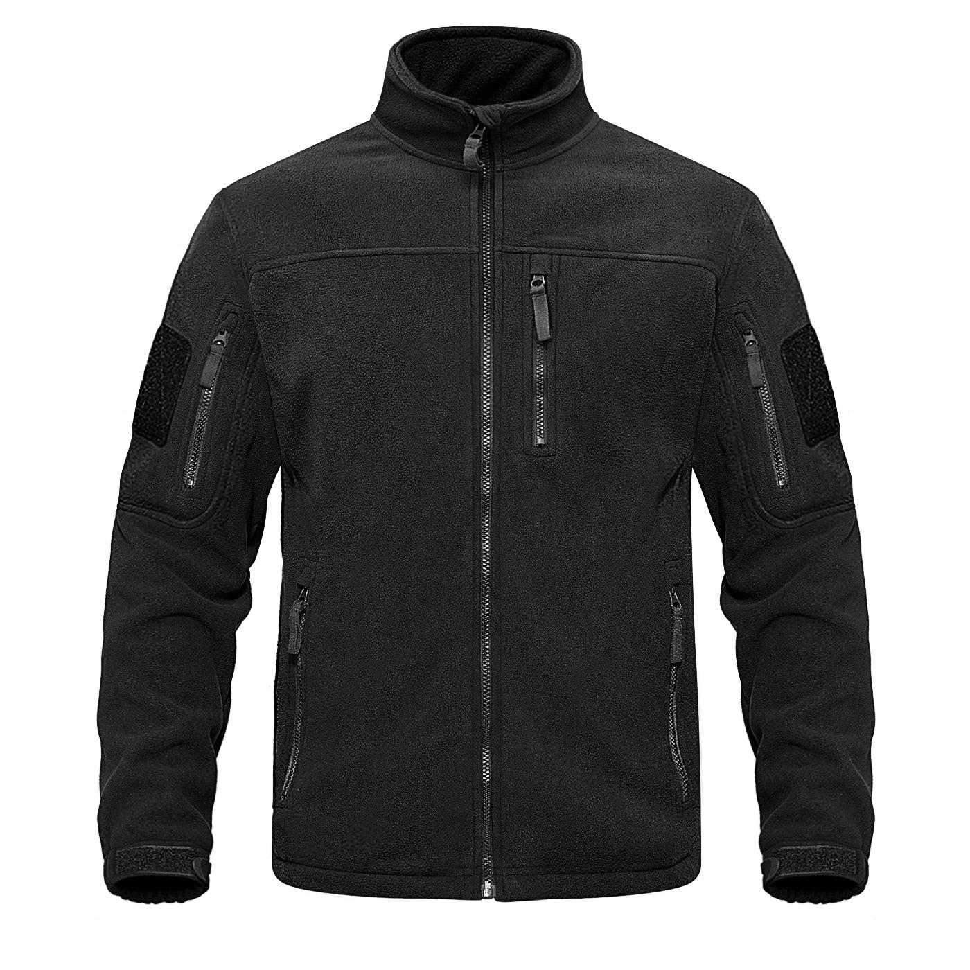 Men's Full Zip Up Tactical Thermal Warm windbreaker Fleece Jacket (11 Colors)