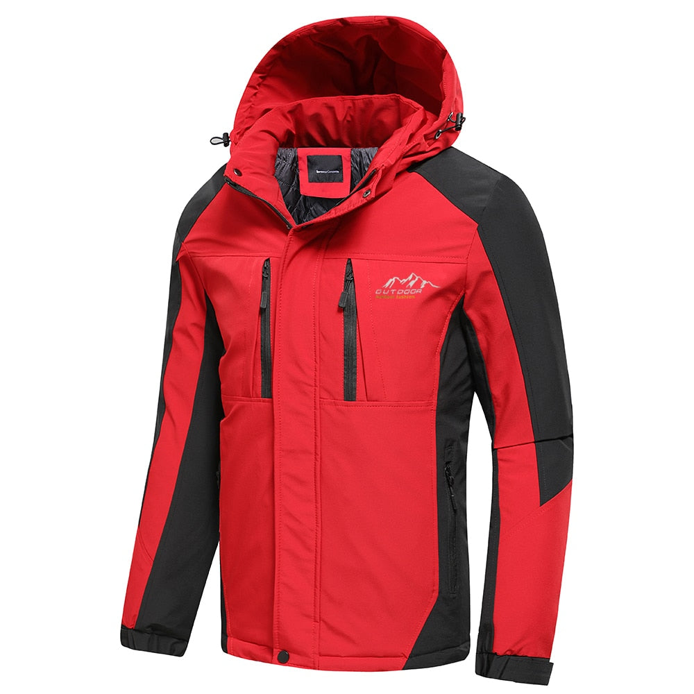 Men's Outdoor Vintage Thick Waterproof Hooded Jacket (10 Colors / Styles)