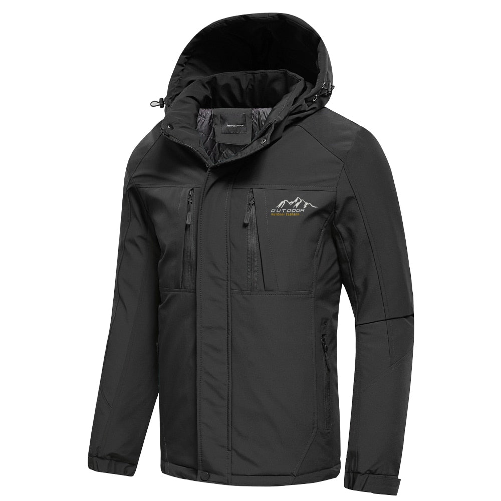 Men's Outdoor Vintage Thick Waterproof Hooded Jacket (10 Colors / Styles)