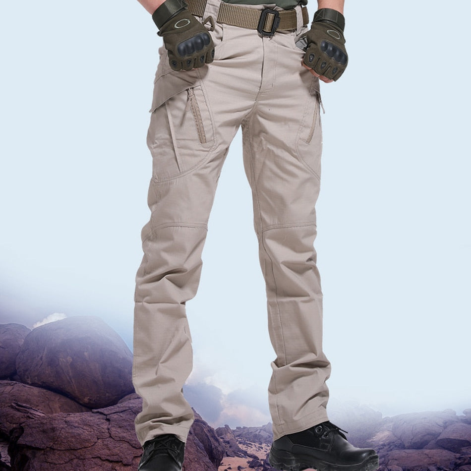 Men's Slim Fit Tactical Pants Multiple Pockets Cargo Pant (6 Colors)