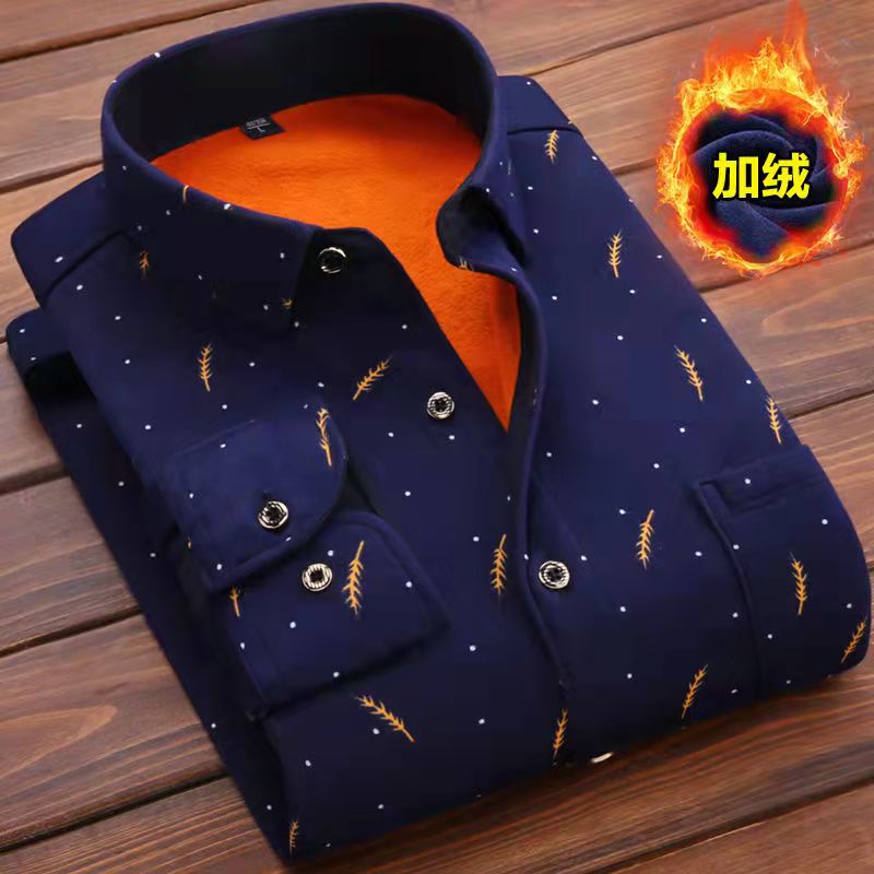 Men's Fleece Lined Warm Thick Work long sleeve Shirts (16 Styles)