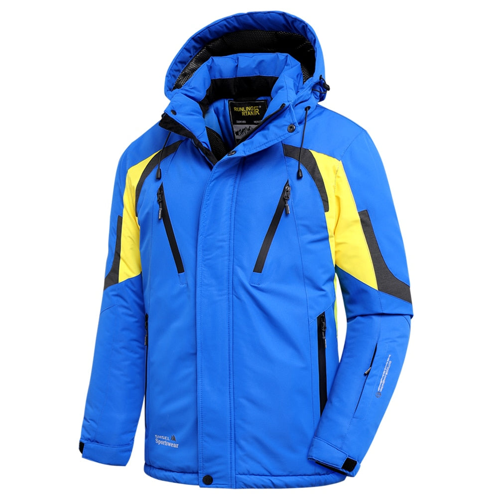 Men's Winter Hooded Waterproof Thick Fleece Outdoor Jet Ski Jacket (12 Colors/Styles)