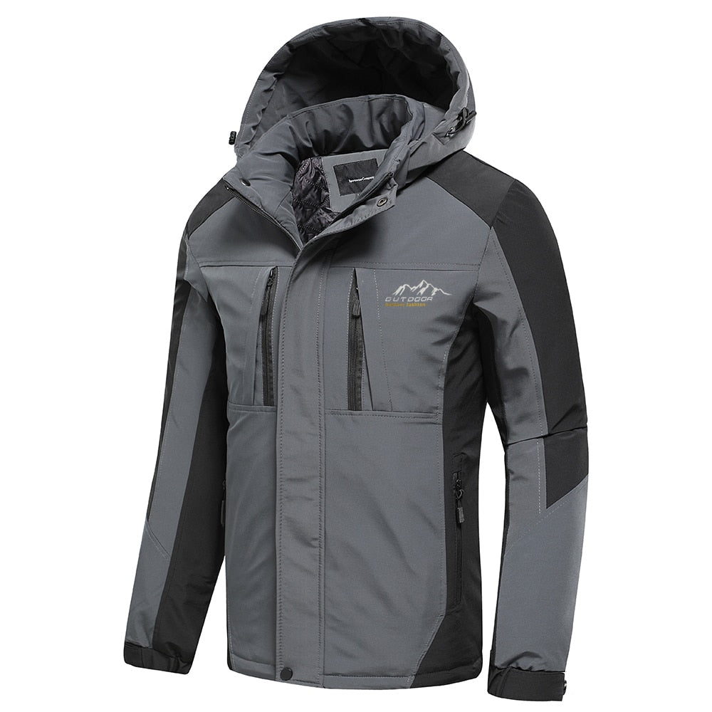Men's Outdoor Vintage Thick Waterproof Hooded Jacket (10 Colors / Styles)