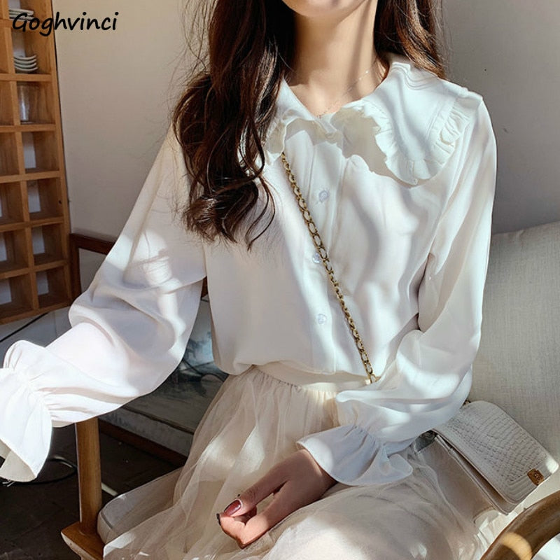 Women's Solid Chic Trendy Elegant Vintage Tops
