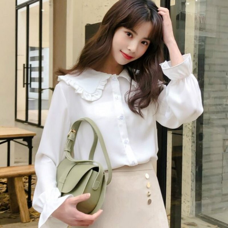 Women's Solid Chic Trendy Elegant Vintage Tops