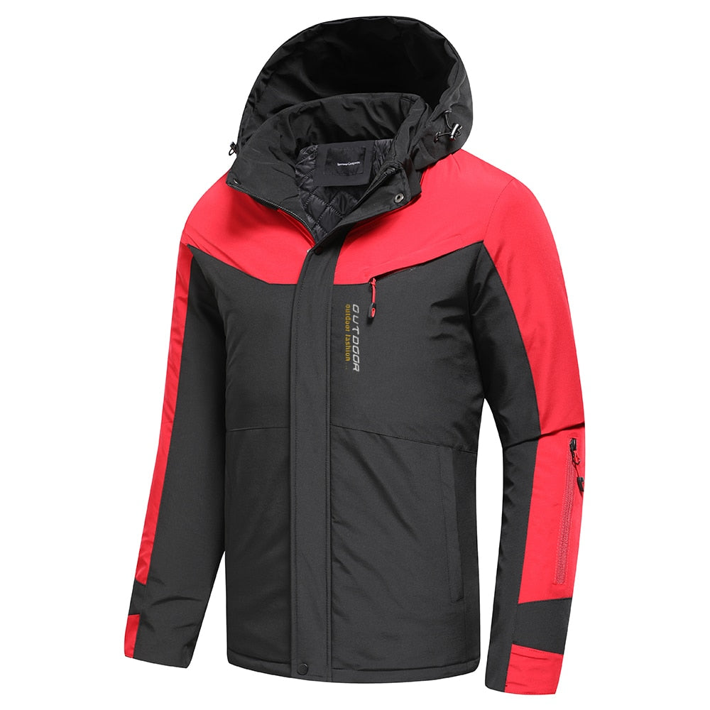 Men's Outdoor Vintage Thick Waterproof Hooded Jacket (10 Colors / Styles)