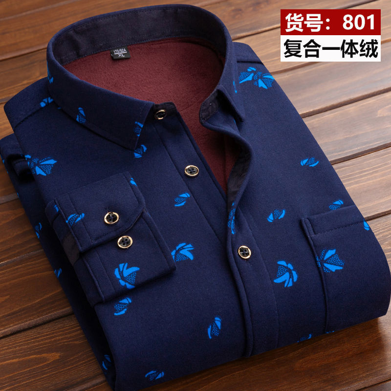 Men's Fleece Lined Warm Thick Work long sleeve Shirts (16 Styles)