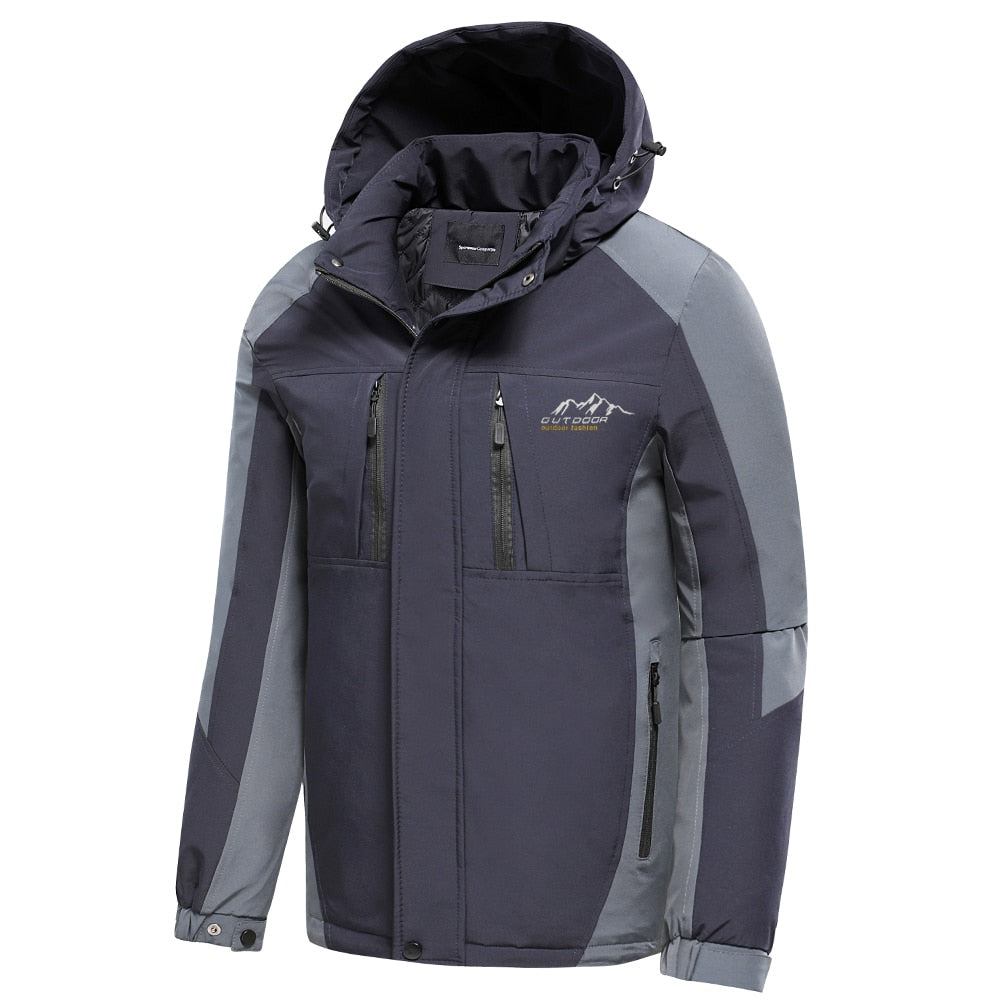 Men's Outdoor Vintage Thick Waterproof Hooded Jacket (10 Colors / Styles)