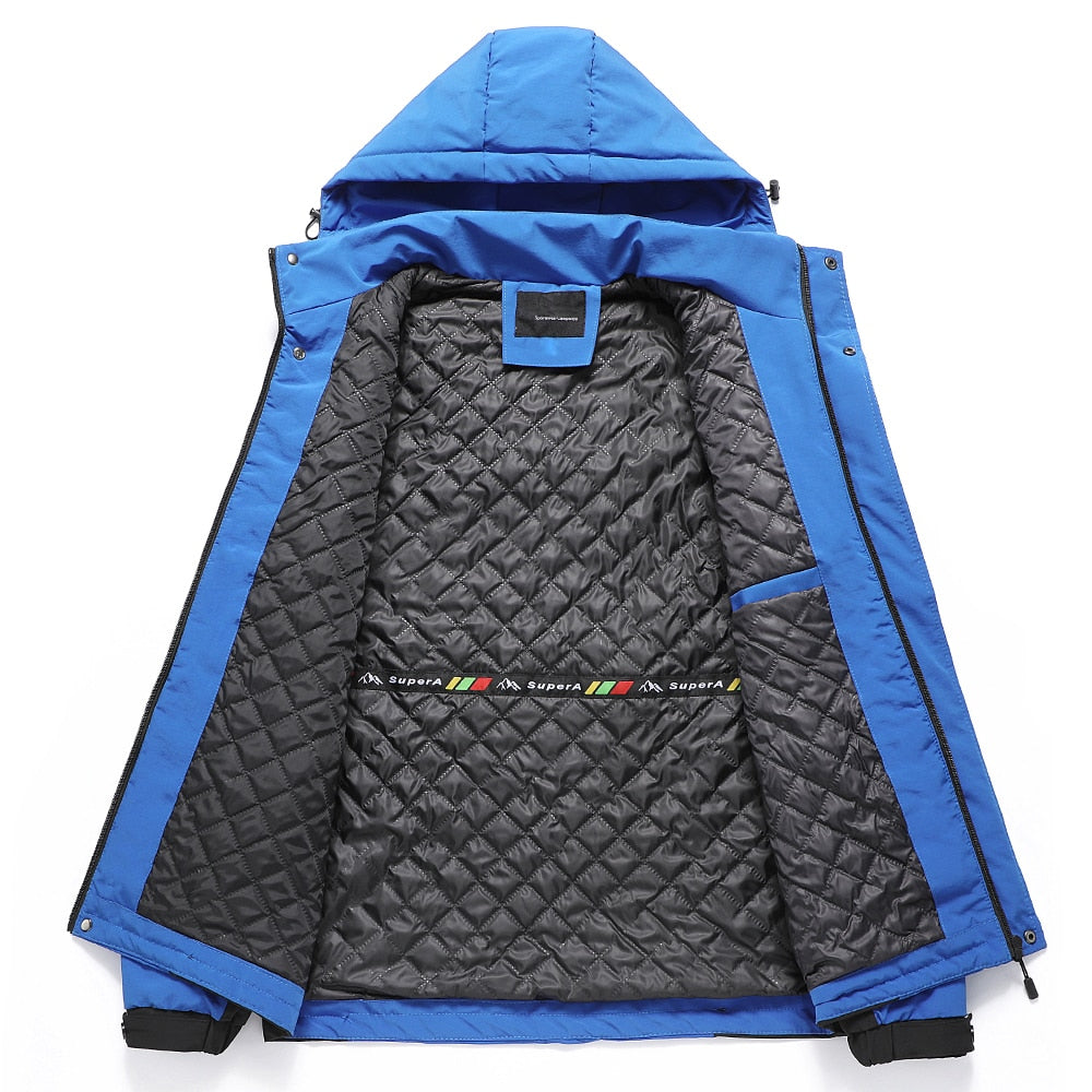 Men's Outdoor Vintage Thick Waterproof Hooded Jacket (10 Colors / Styles)