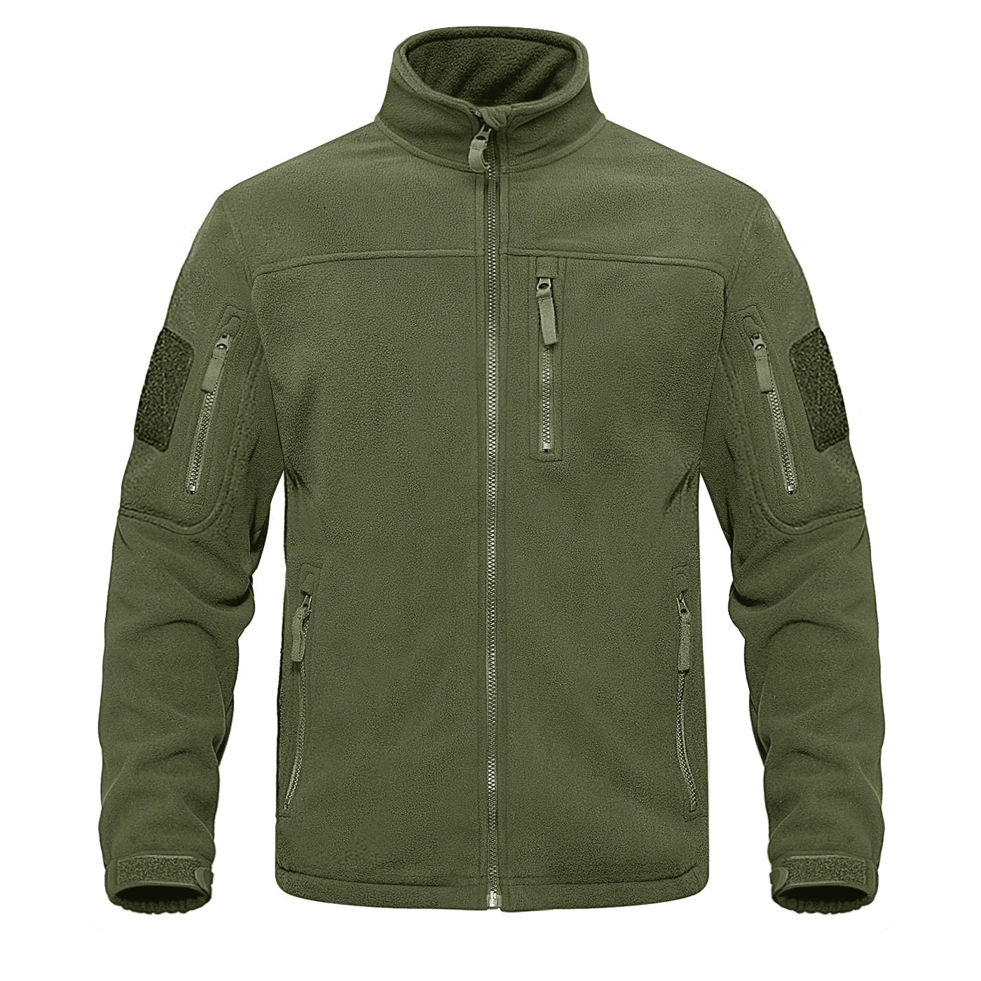 Men's Full Zip Up Tactical Thermal Warm windbreaker Fleece Jacket (11 Colors)