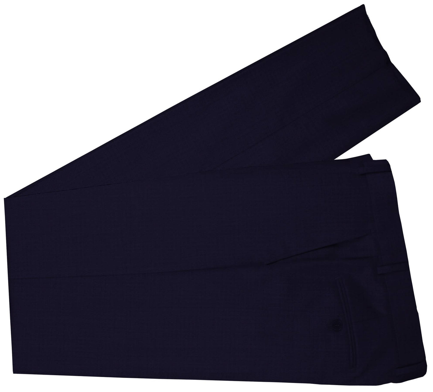 100% Cashmere  Midnight Express Navy Plain Made To Measure Pant  - CER0054_MTM_SP