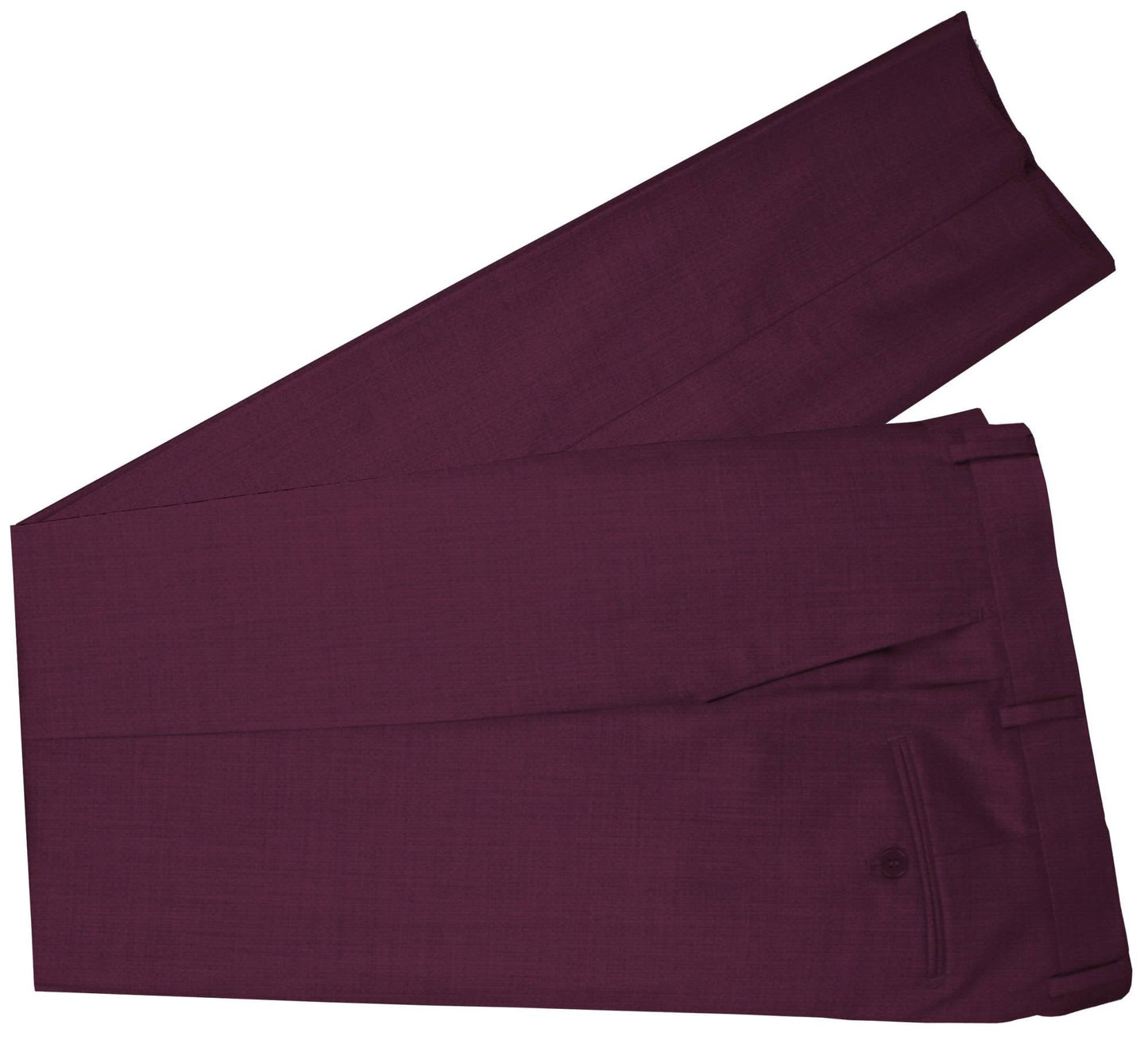 100% Cashmere  Merlot Red Plain Made To Measure Pant  - CER0056_MTM_SP
